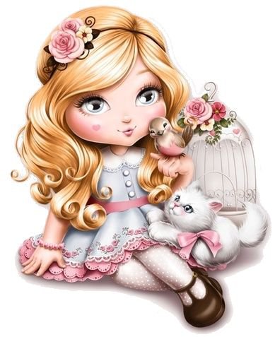 Девочка - мультфильм - оригинал