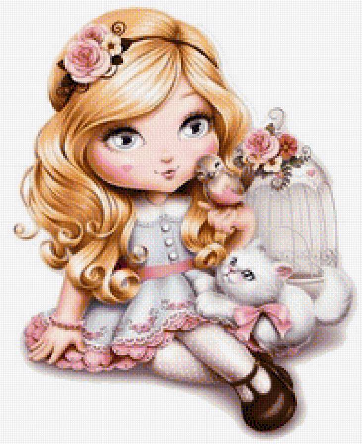 Девочка - мультфильм - предпросмотр