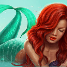 Схема вышивки «русалка»