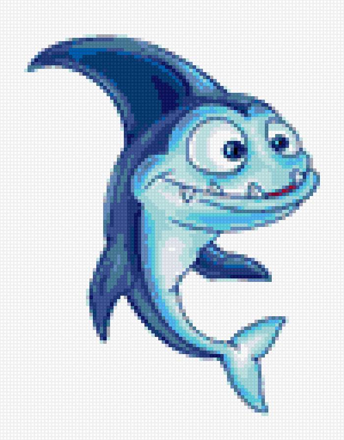 акула - акула, рыбка - предпросмотр