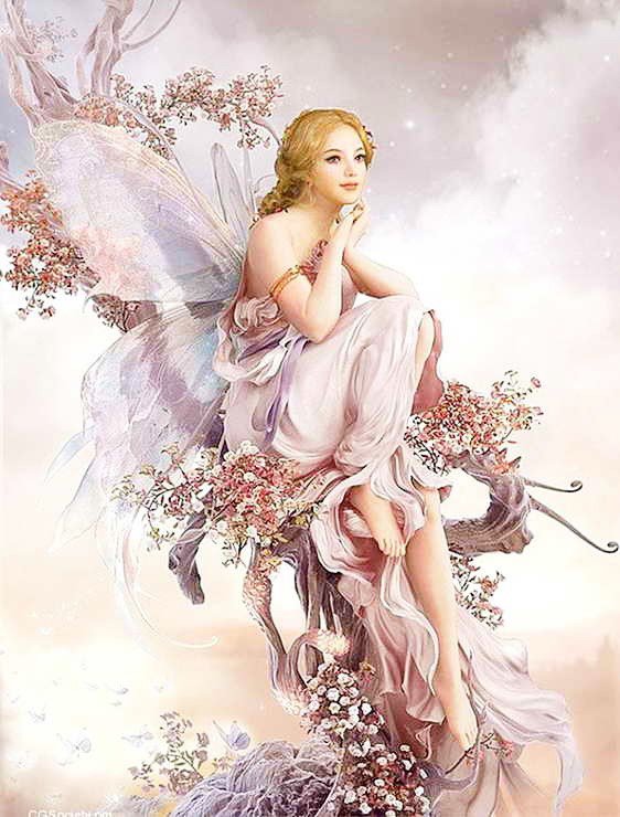 фея на ветке - оригинал