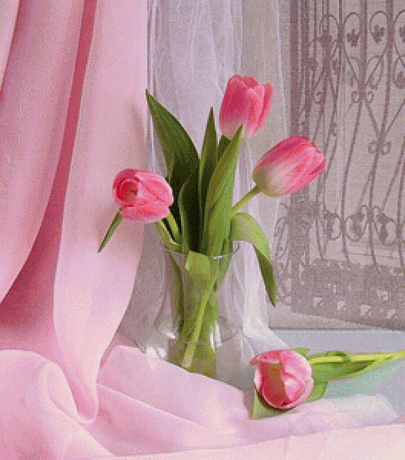 букет тюльпанов - цветы - предпросмотр
