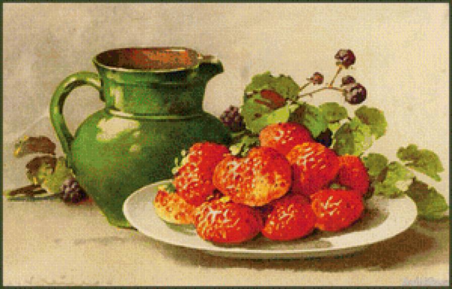 Натюрморт - вышивка крестом - предпросмотр