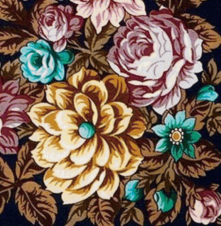 вариант для подушки - подушки, цветы - предпросмотр