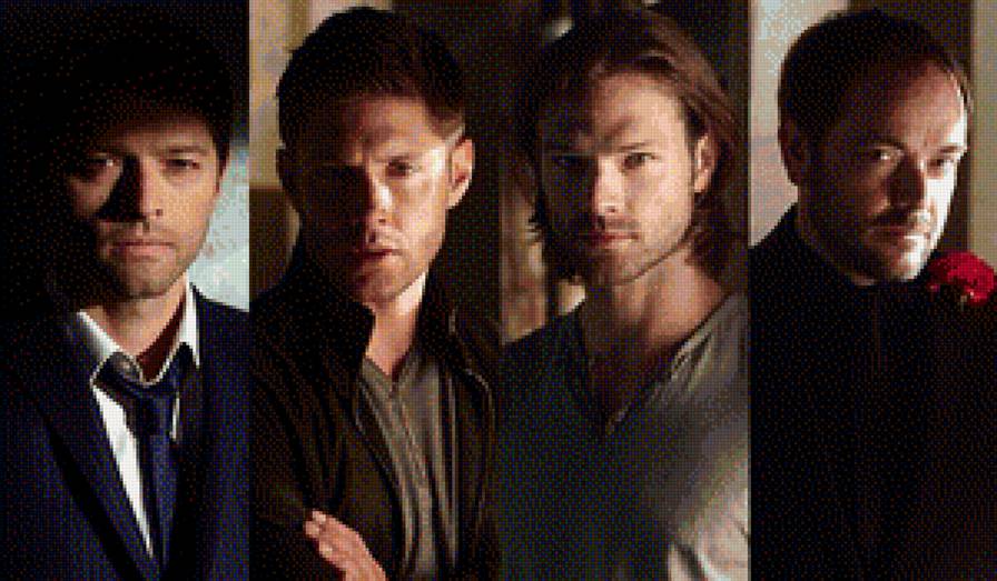 Сверхъестественное - кас, дин, кроули, сэм - предпросмотр