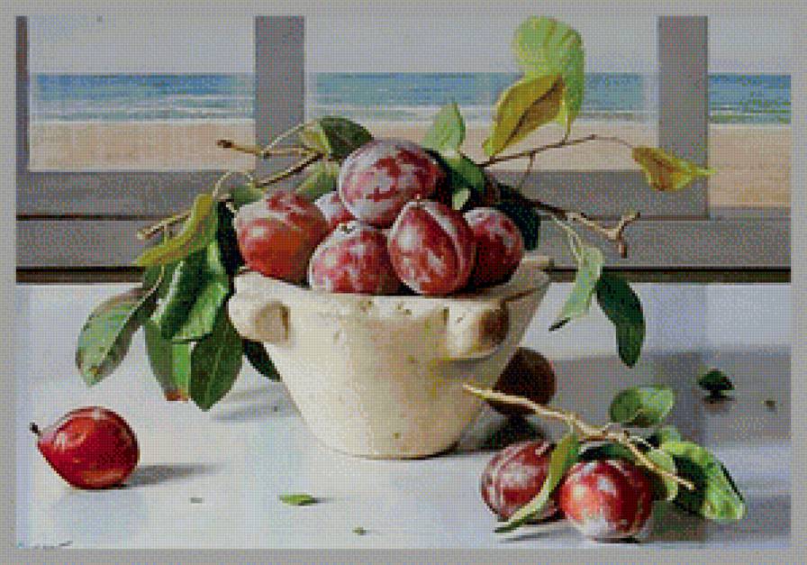 Натюрморт - натюрморт вышивка крестом - предпросмотр