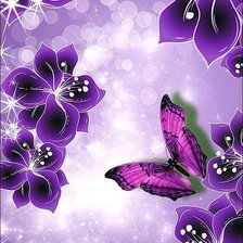 Схема вышивки «бабочки»