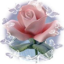 Оригинал схемы вышивки «роза нежность» (№1190292)
