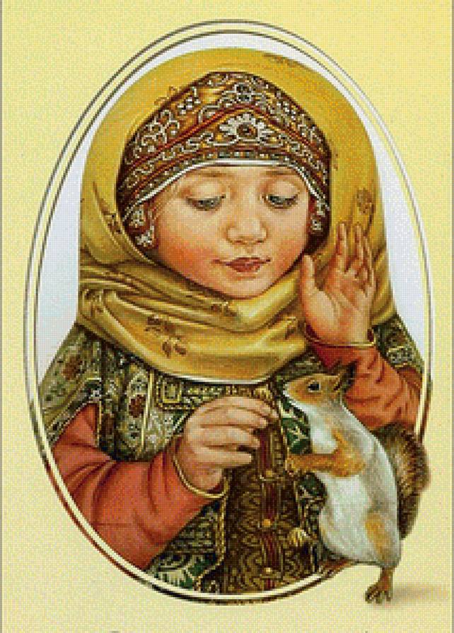 Детская  серия - вышивка крестом - предпросмотр