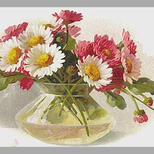 Схема вышивки «Букет в вазе»