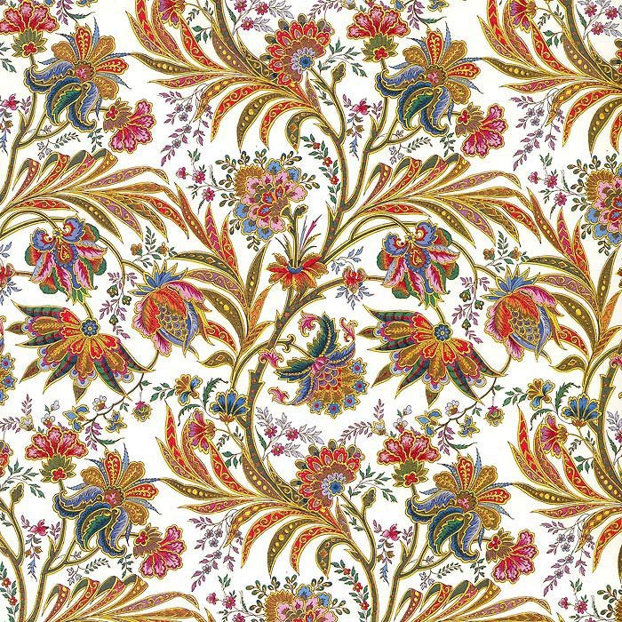 старинный рисунок - подушка, цветы - оригинал