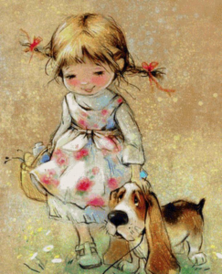 друзья - дети, картина - предпросмотр