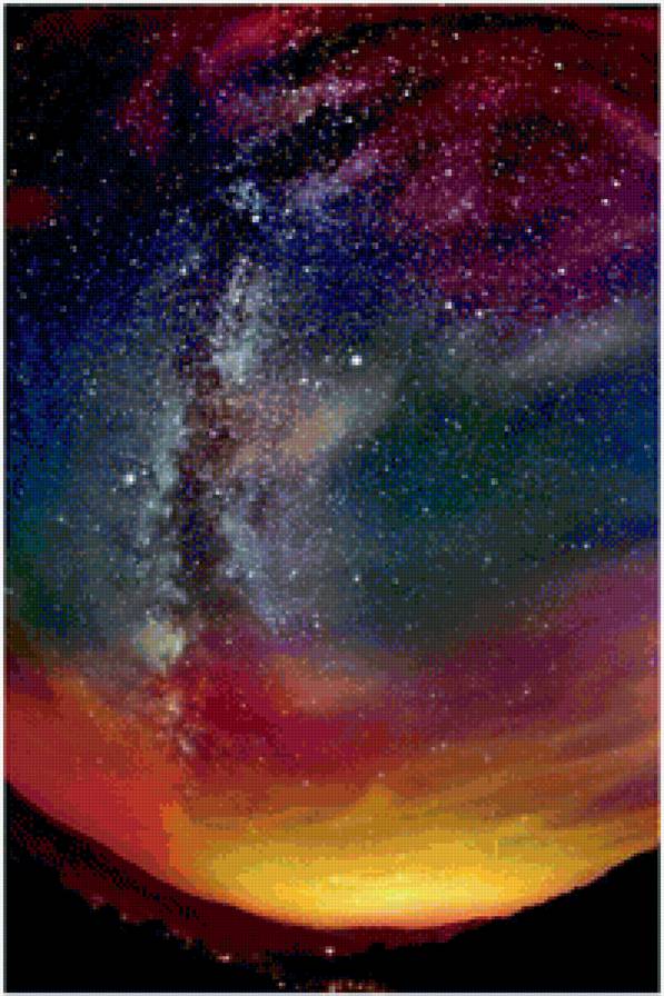 Небо в алмазах - небо, звезды - предпросмотр