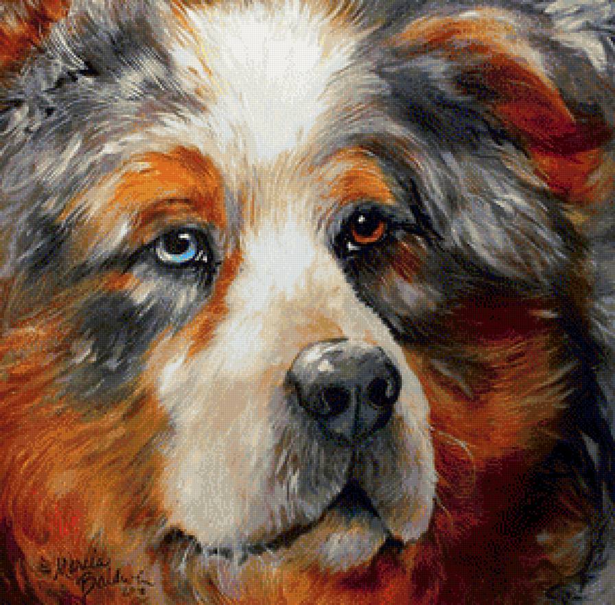 собака - собака, домашние животные, картины, живопись - предпросмотр