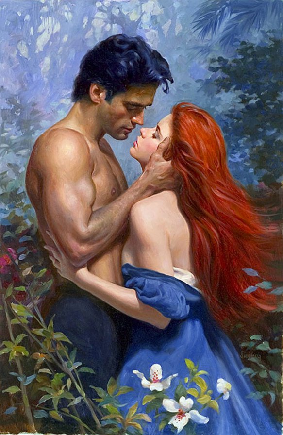 влюбленные - влюбленные, пара, страсть - оригинал