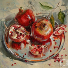 Схема вышивки «Гранат»