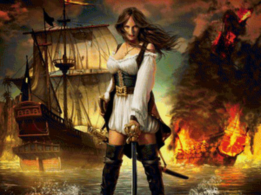 Пиратка - иллюстрации, сказки, фэнтази - предпросмотр