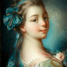 Схема вышивки «девушка 18 века»