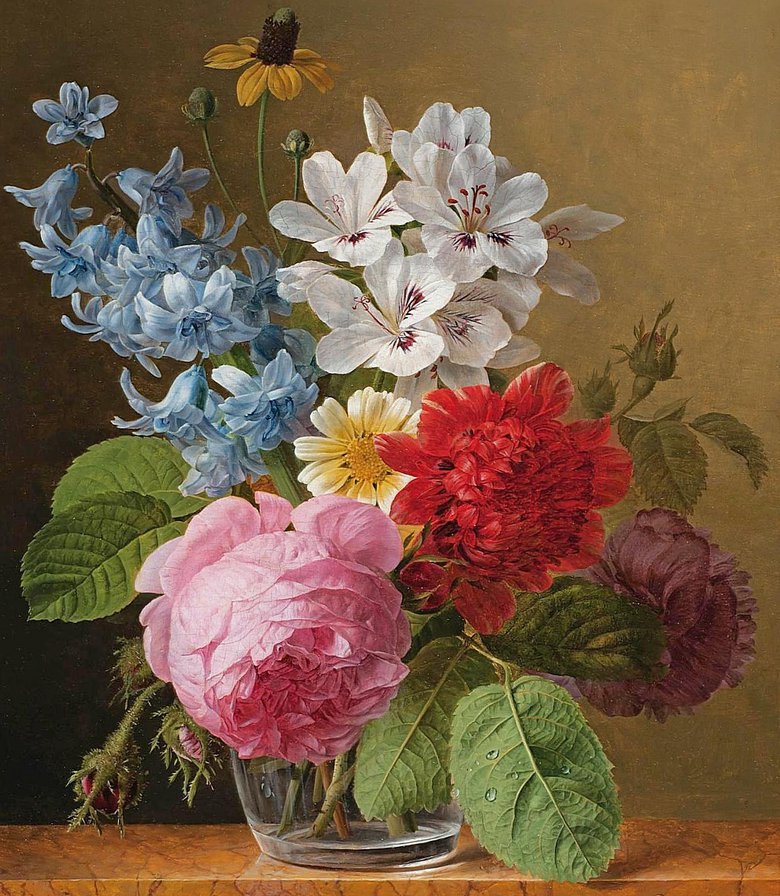 Букет в вазе - натюрморт - оригинал