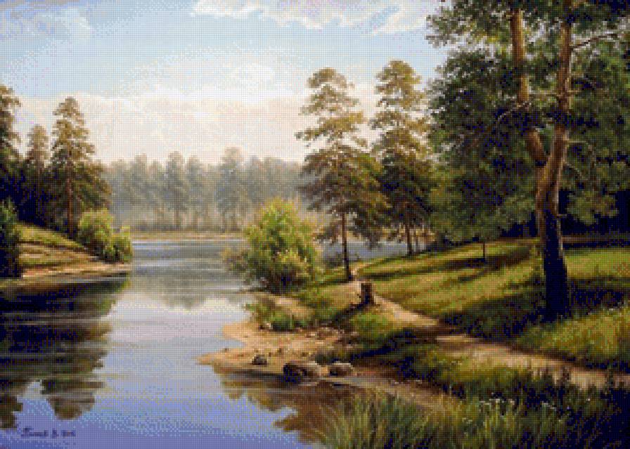 Лесная речка - лес, пейзаж, природа - предпросмотр