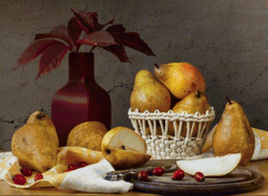 Натюрморт - вышивка крестом - предпросмотр