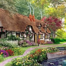 Схема вышивки «весенний сад»