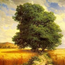 Схема вышивки «Дуб»