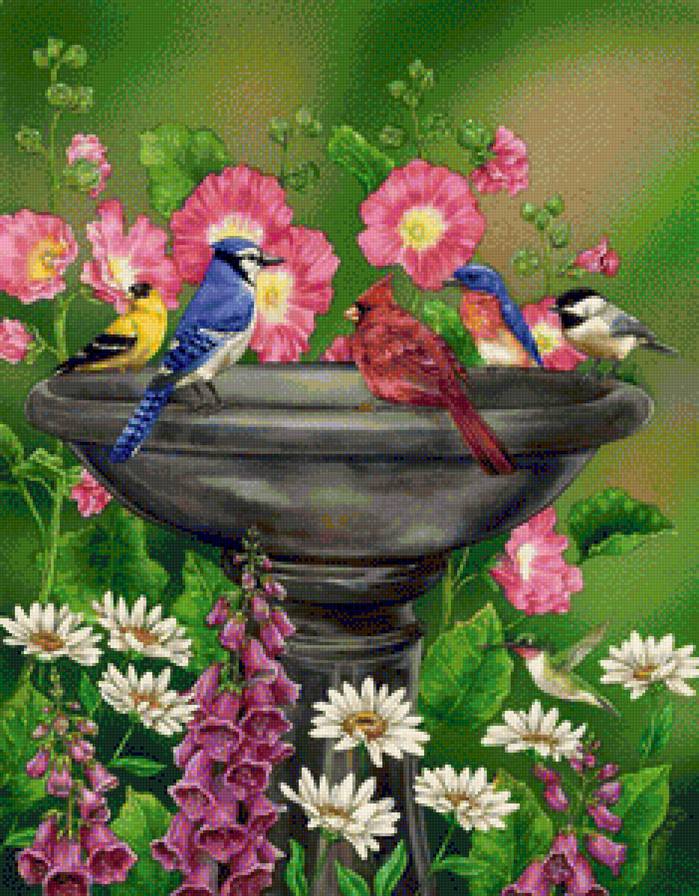 сюрреализм - цветы, птицы - предпросмотр