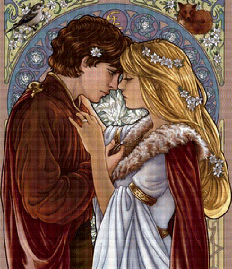 Ромео и Джульетта - иллюстрация - предпросмотр