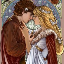 Схема вышивки «Ромео и Джульетта»