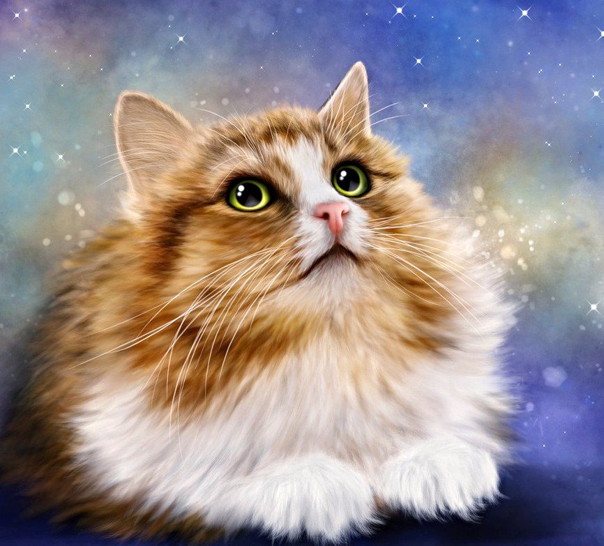 №1197552 - картина, животные, котенок - оригинал