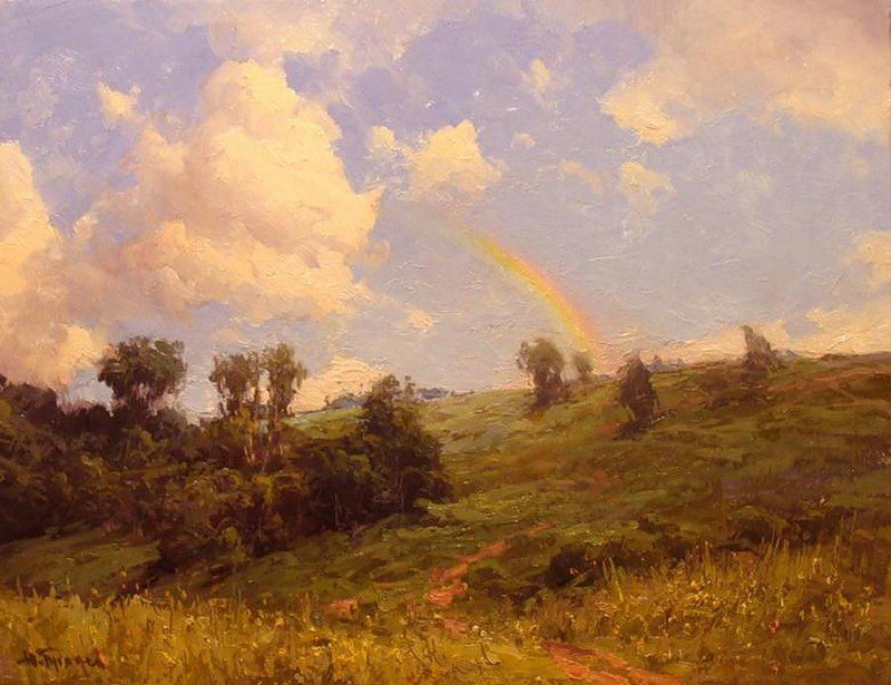 Радуга. - природа, радуга, пейзаж - оригинал