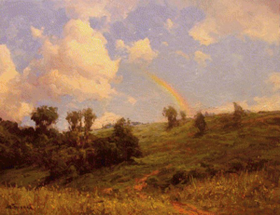 Радуга. - природа, радуга, пейзаж - предпросмотр