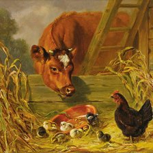 Схема вышивки «Пушистое соседство»