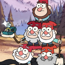 Схема вышивки «Gravity Falls Dwarfs»