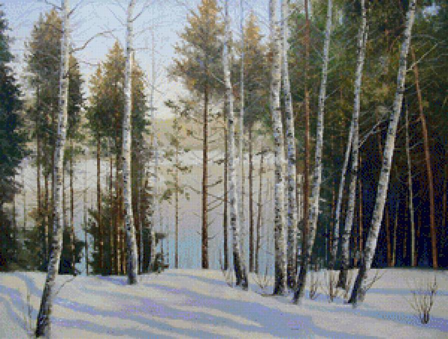 Зима - зима, пейзаж - предпросмотр