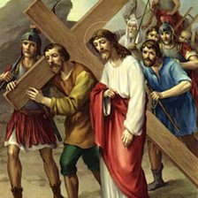 Схема вышивки «хресна дорога стація 5»