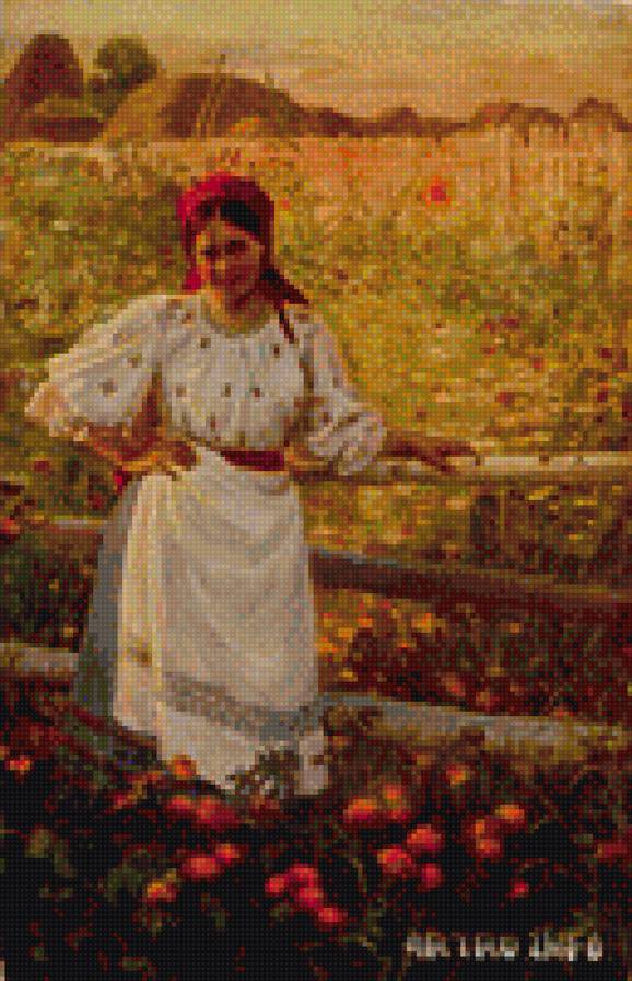 Сычков У околицы - деревня, дореволюционная россия, народный костюм - предпросмотр