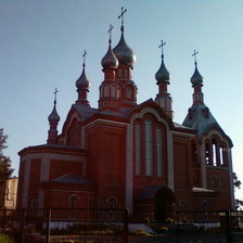 Схема вышивки «Храм Серафима Саровского, Анжеро-Судженский»