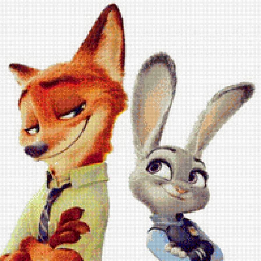 Лис и крольчиха - предпросмотр