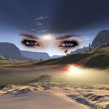 Схема вышивки «Взгляд»