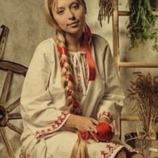 Схема вышивки «Русская девушка»