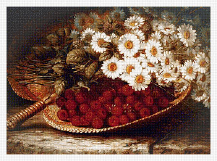 Натюрморт - вышивка крестом - предпросмотр