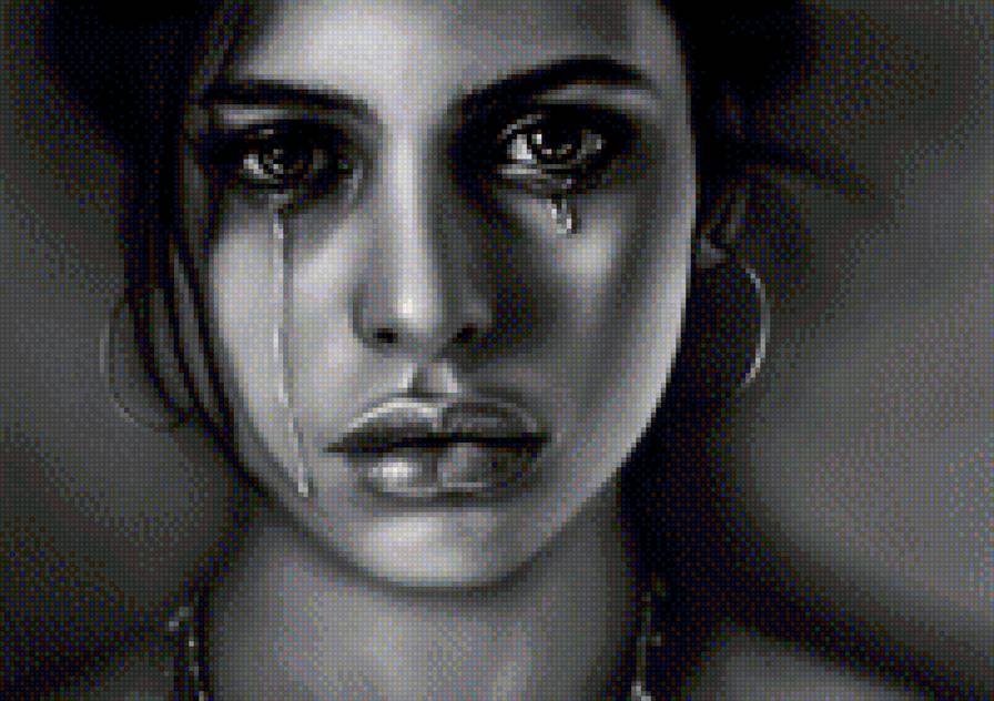 девушка - слезы - предпросмотр