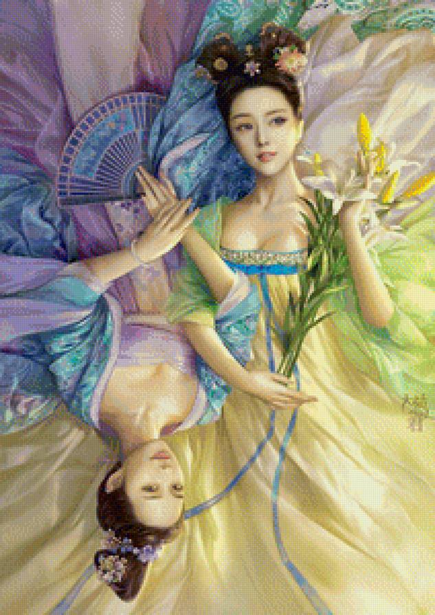 Девушки - сказки, иллюстрация - предпросмотр