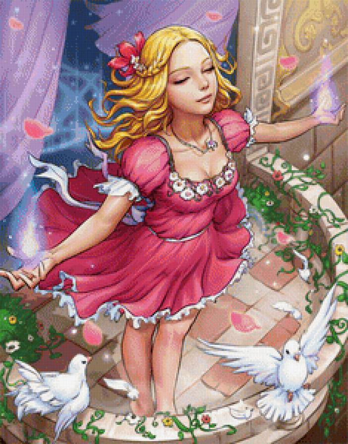 Девушка - иллюстрации, сказки, фэнтази - предпросмотр