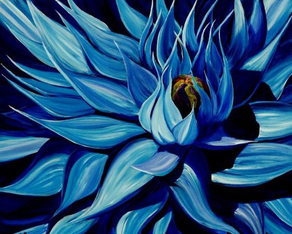 Синий цветок - цветы - оригинал