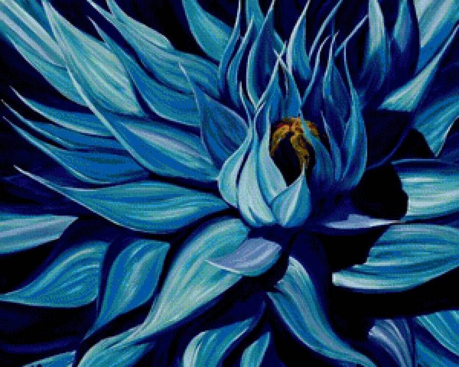 Синий цветок - цветы - предпросмотр