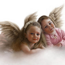 Оригинал схемы вышивки «Ангелы» (№1204881)