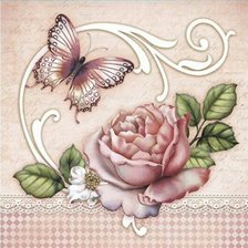 Схема вышивки «винтажная роза»